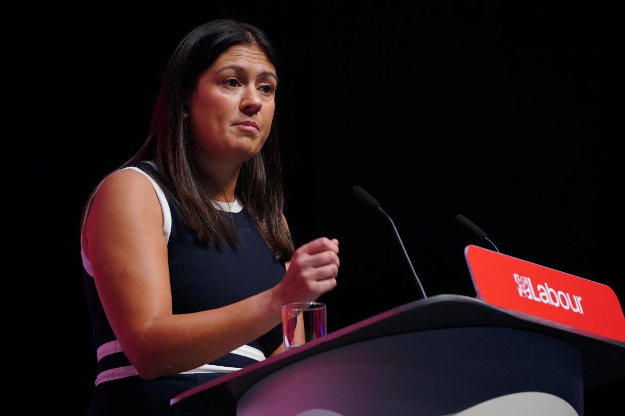 Shadow housing secretary Lisa Nandy said ‘people are being hit hard by a Tory mortgage bombshell’ (Peter Byrne/PA) (PA Archive)
