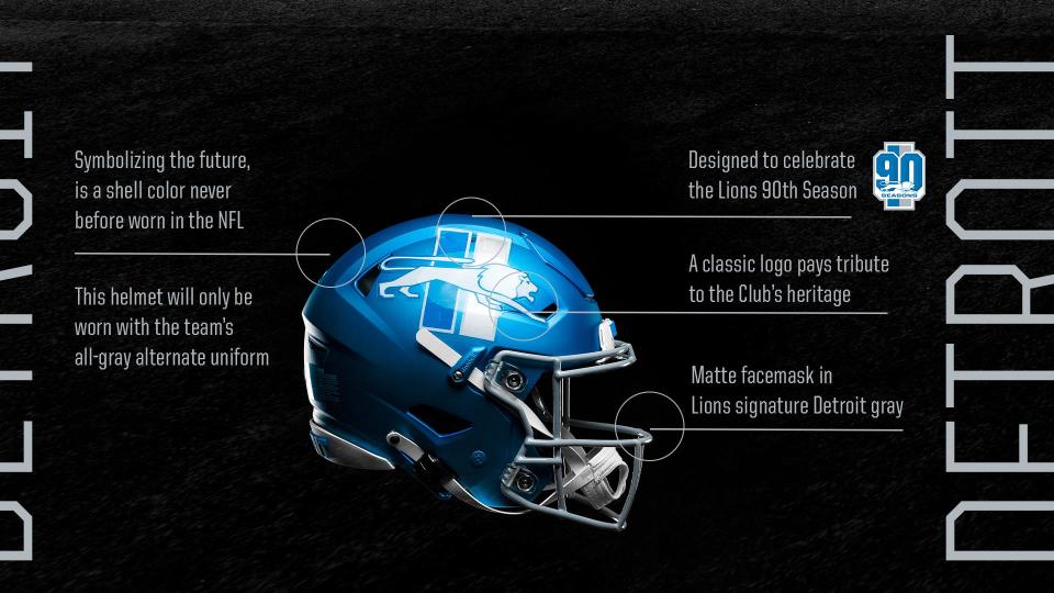 Detroit Lions new helmet