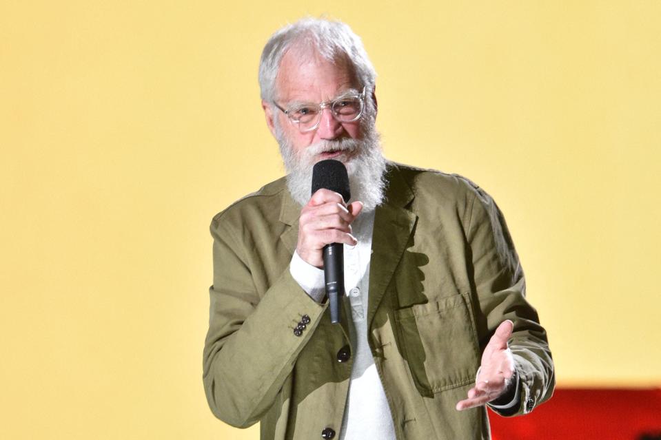 David Letterman was a guest on the &quot;ManningCast&quot; for Monday night&#39;s game between the Patriots and Bills.