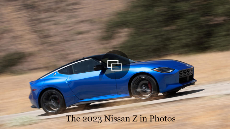 Driving the 2023 Nissan Z.
