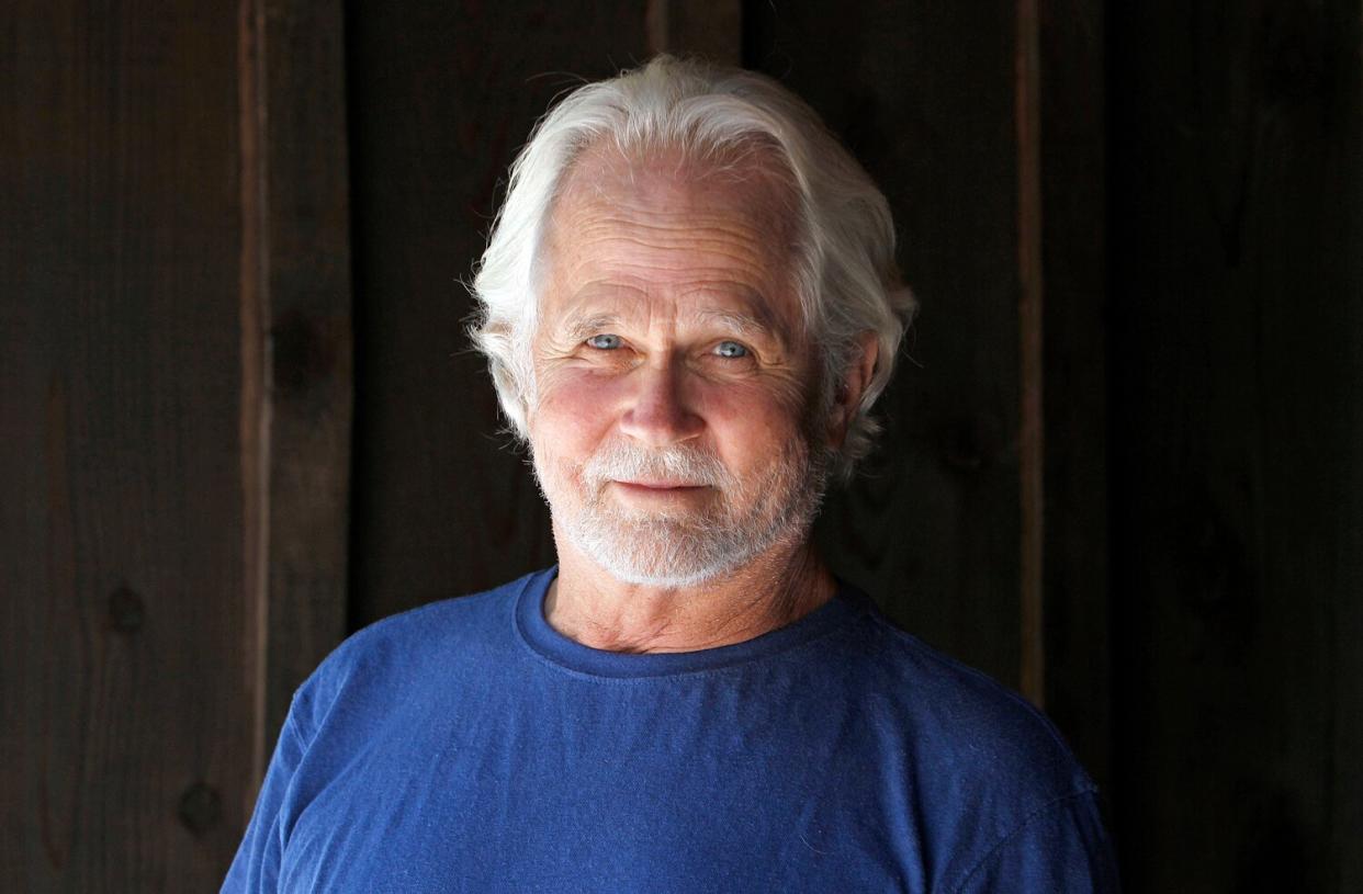 Tony Dow, actor, director and artist, poses at his home and studio in the Topanga area of Los Angeles. When it comes time to sitting down in a studio and carving out bronze and wooden sculptures inspired by the nature all around him, Wally isn't leaving it up to the Beav these days. Dow, who famously played the Beaver's older brother Wally on the classic 1950s-60s sitcom 