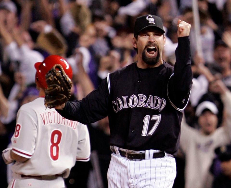 Todd Helton helped the Rockies reach the World Series for the first time in franchise history in 2007.