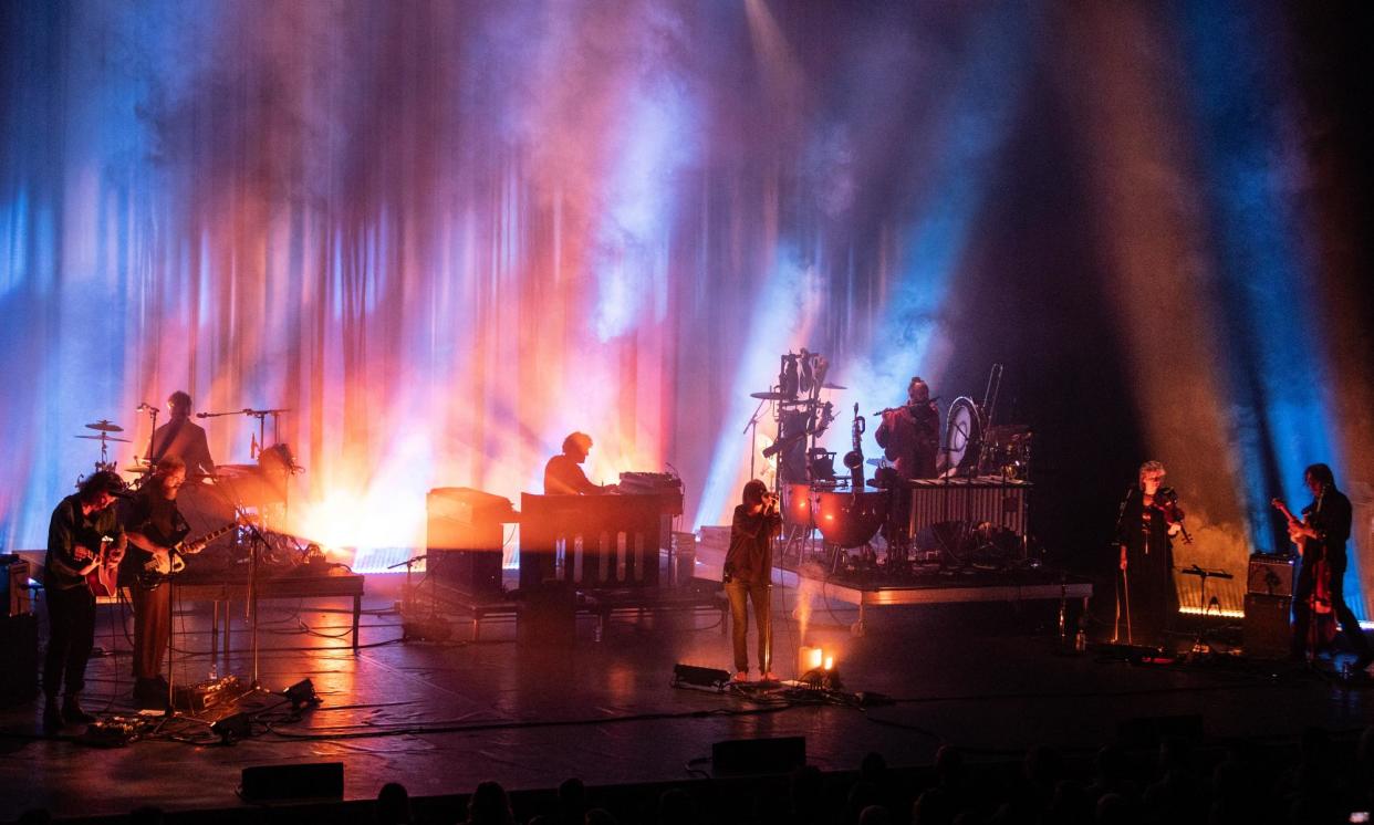 <span>‘Beauty is omnipresent, softening the bleakness’: Beth Gibbons at the Barbican.</span><span>Photograph: Andy Hall/The Observer</span>