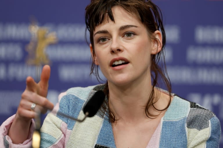 L'actrice américaine lors d'une conférence de presse pour le film "Love Lies Bleeding" à la Berlinale, le 18 février 2024 (Odd ANDERSEN)