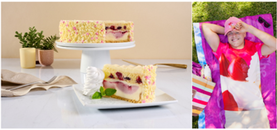 The Cheesecake Factory's new Cake Merch and Triple Berry Bliss Cheesecake.<p>The Cheesecake Factory</p>