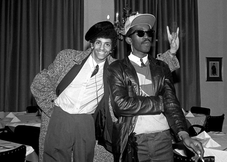 Janette Beckman, Rammellzee and Fab 5 Freddy, 1982, Courtesy of the Photographer