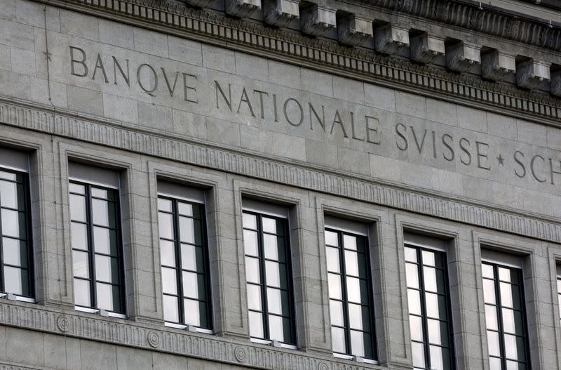 FILE PHOTO: Swiss National Bank building in Zurich