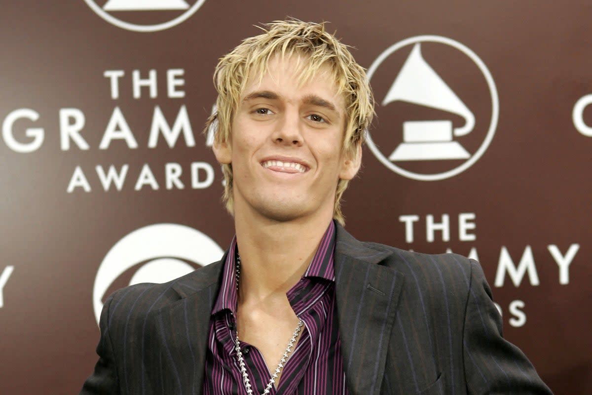 Aaron Carter’s fans have responded to the late star being snubbed by the In Memoriam segment at this year’s Grammy Awards  (REUTERS)