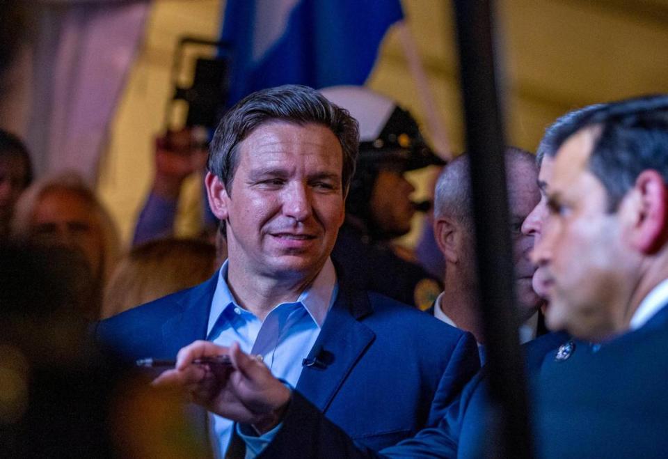 Florida Gov. Ron DeSantis and Sen. Marco Rubio joined Fox News host Sean Hannity during a GOP town hall on Cuba broadcast live from Versailles Restaurant in Miami on Wednesday, July 21, 2021, as Cuban Americans held a rally in support of protesters in Cuba who took to the streets in the island calling for freedom and the end of the regime.