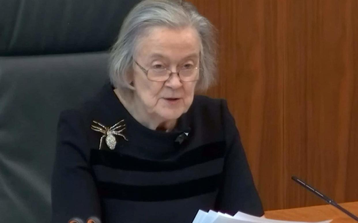 Legal history: The moment Lady Hale delivered a summary of the Supreme Court ruling