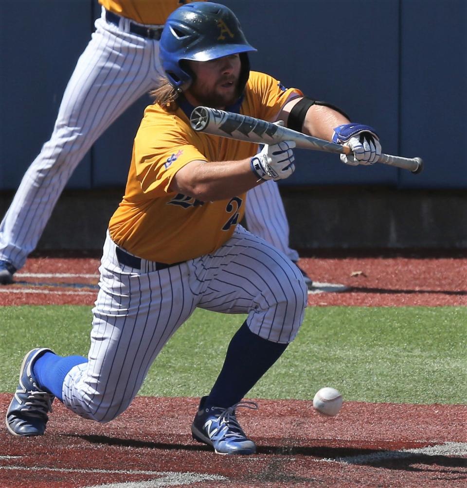 Angelo State University third baseman Jordan Williams is pictured in a file photo.