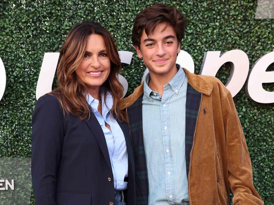 Jean Catuffe/GC Images Mariska Hargitay with her son August  at the USTA Billie Jean King National Tennis Center on September 9, 2022