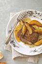 <p>Anjou pears add a sweetness to this savory lager-beer braised pork chop dinner. </p><p><strong><a href="https://www.countryliving.com/food-drinks/recipes/a3010/beer-braised-pork-chops-recipe/" rel="nofollow noopener" target="_blank" data-ylk="slk:Get the recipe;elm:context_link;itc:0;sec:content-canvas" class="link ">Get the recipe</a>.</strong></p>