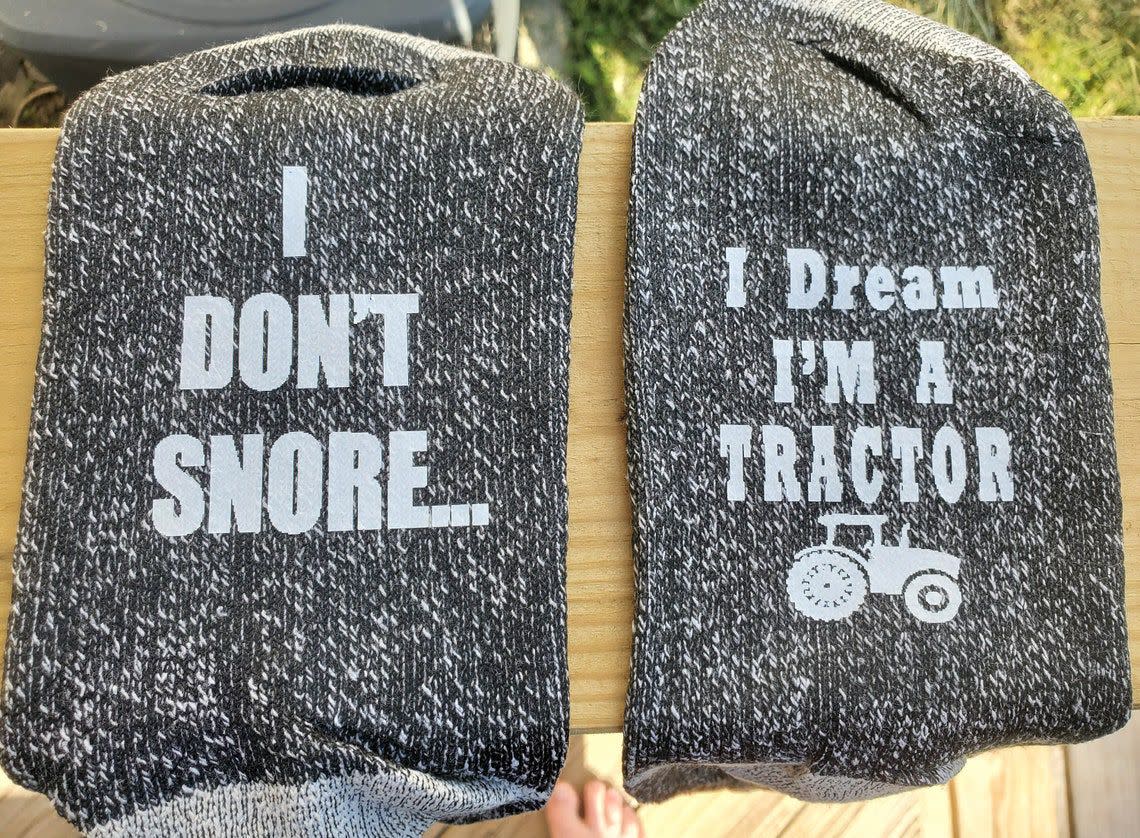 Funny 'I Don’t Snore' Socks