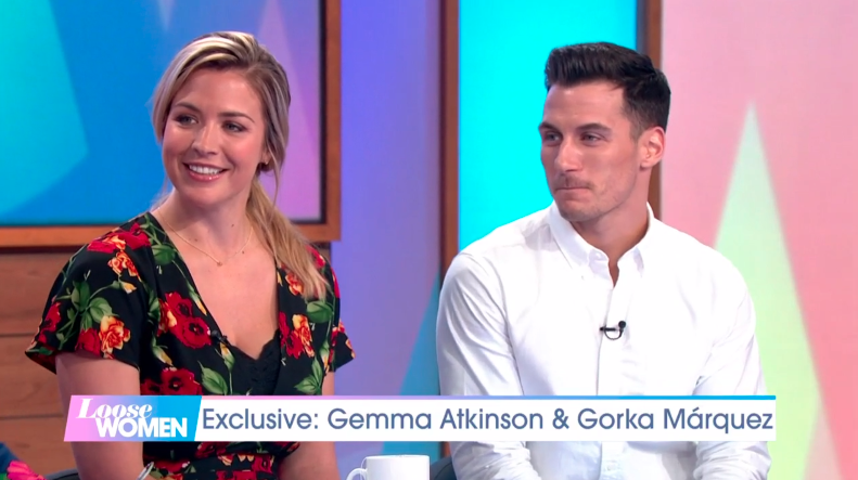 Gemma Atkinson and Gorka Marguez talked about becoming parents on Loose Women (Credit: ITV)