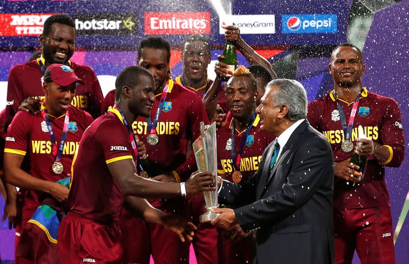FILE PHOTO: Cricket - England v West Indies - World Twenty20 cricket tournament final
