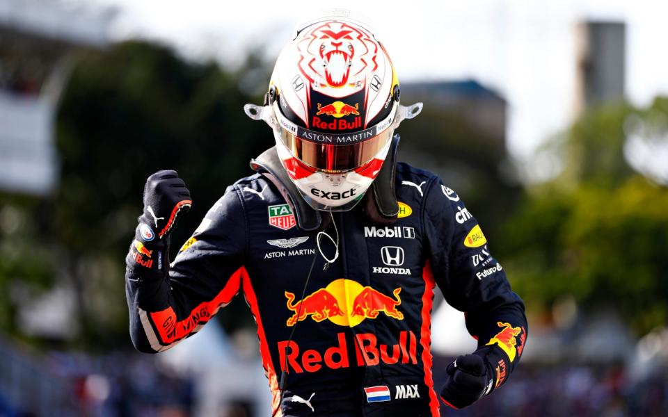 Max Verstappen took his second pole position of the season, outclassing his rivals at Interlagos - Getty Images South America