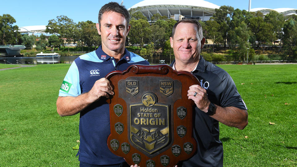 Pictured here, NSW State of Origin coach Brad Fittler and Queensland counterpart Kevin Walters.