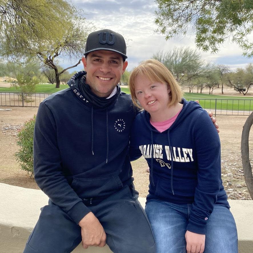 Pro golfer Gary Woodland and Amy Bockerstette / Credit: Handout / Amy Bockerstette family