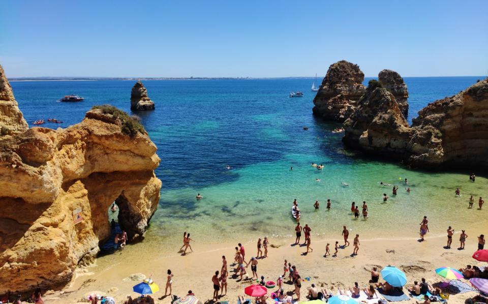 Water was found to be contaminated by faecal coliforms at Praia do Camilo in the Algarve