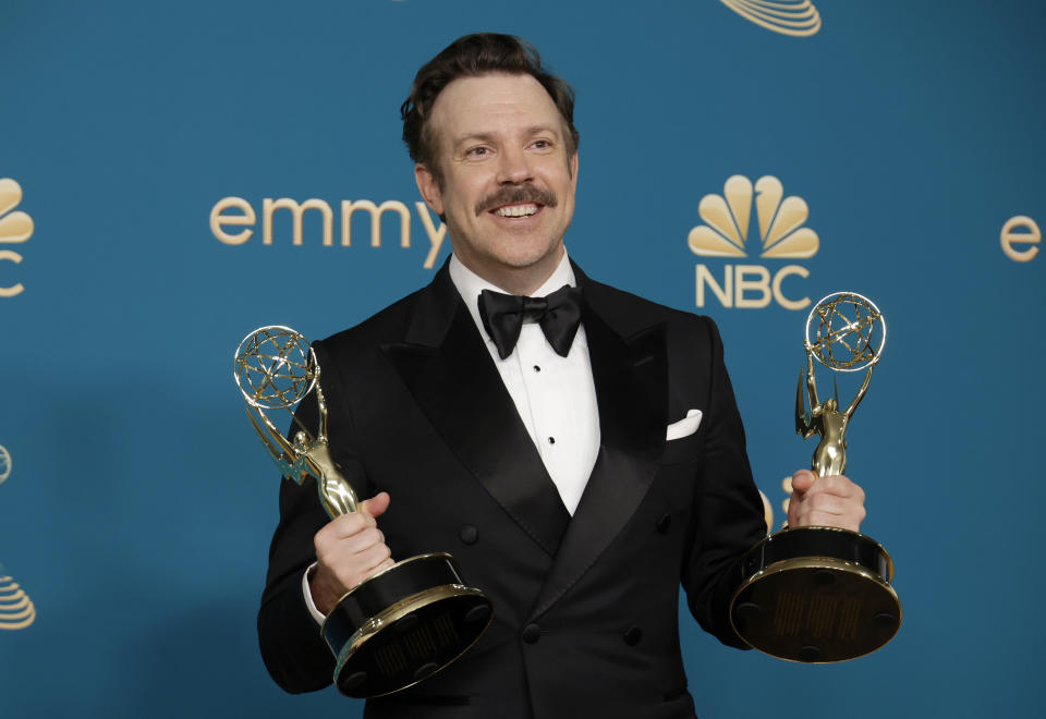 Jason Sudeikis at the Emmys.