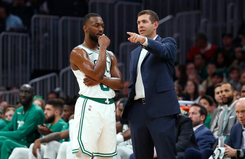 Brad Stevens traded guard Kemba Walker in his first major move as the Celtics president of basketball operations.