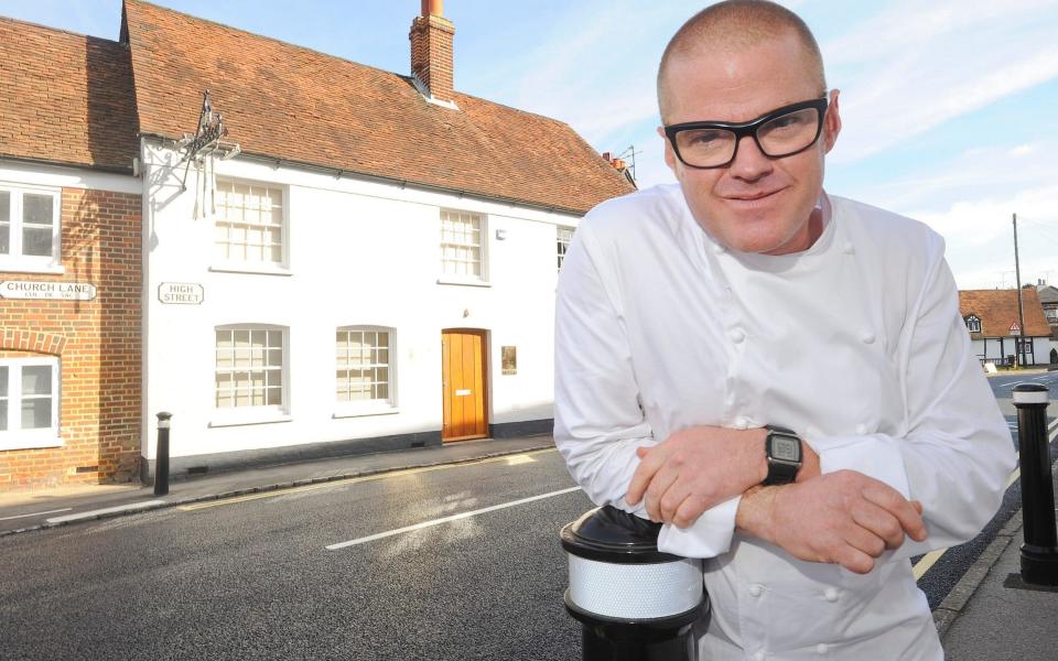 Celebrity chef, Heston Blumenthal, and his restaurant The Fat Duck, made it into fourth place on the list - Credit: Kerry Davies/INS News Agency Ltd