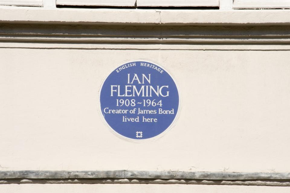 Ian Fleming’s former home on 22 Ebury Street in Westminster, London.