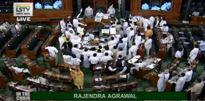 Monsoon Session: LS adjourned till 2 pm amid Opposition uproar