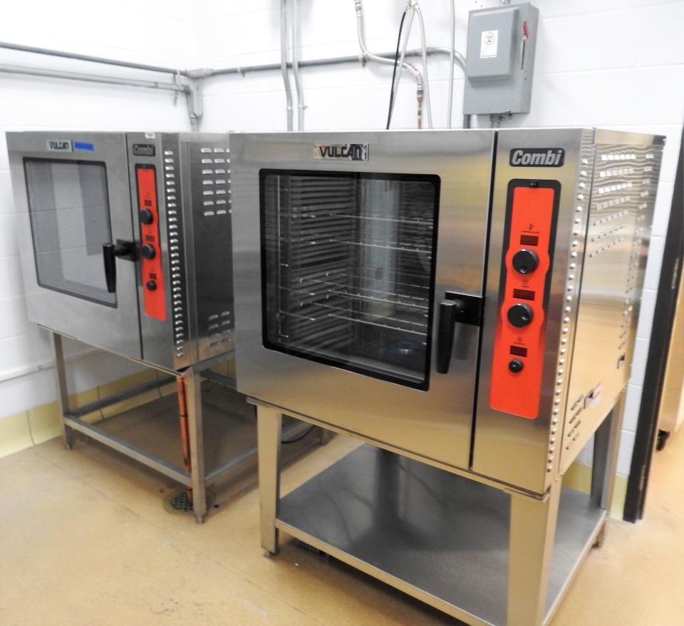 About 80% of kitchen equipment in the district is less than 2 years old. That includes these ovens at River View Intermediate School. The former junior high didn't have a full-service kitchen until now, as food was previously brought over from the high school and placed in warmers.