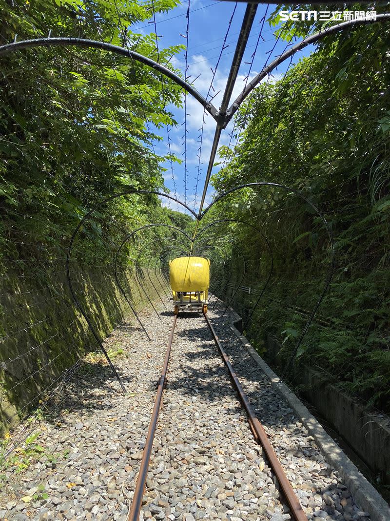 軌道自行車出了隧道，風景跟在八斗子站那一側截然不同。