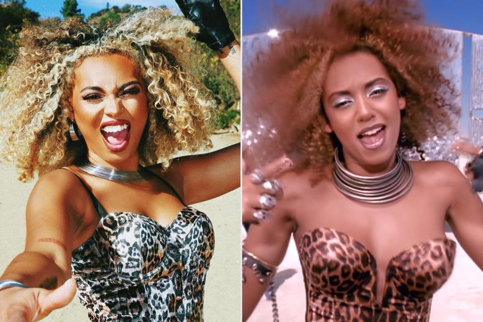 Mel B's daughter, Phoenix, recreating her moms Spice Girls outfits on TikTok and Instagram