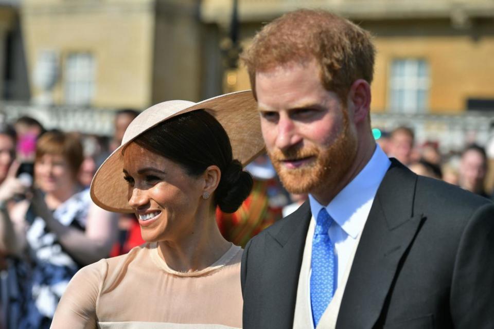 Harry and Meghan at their first royal engagement (PA)