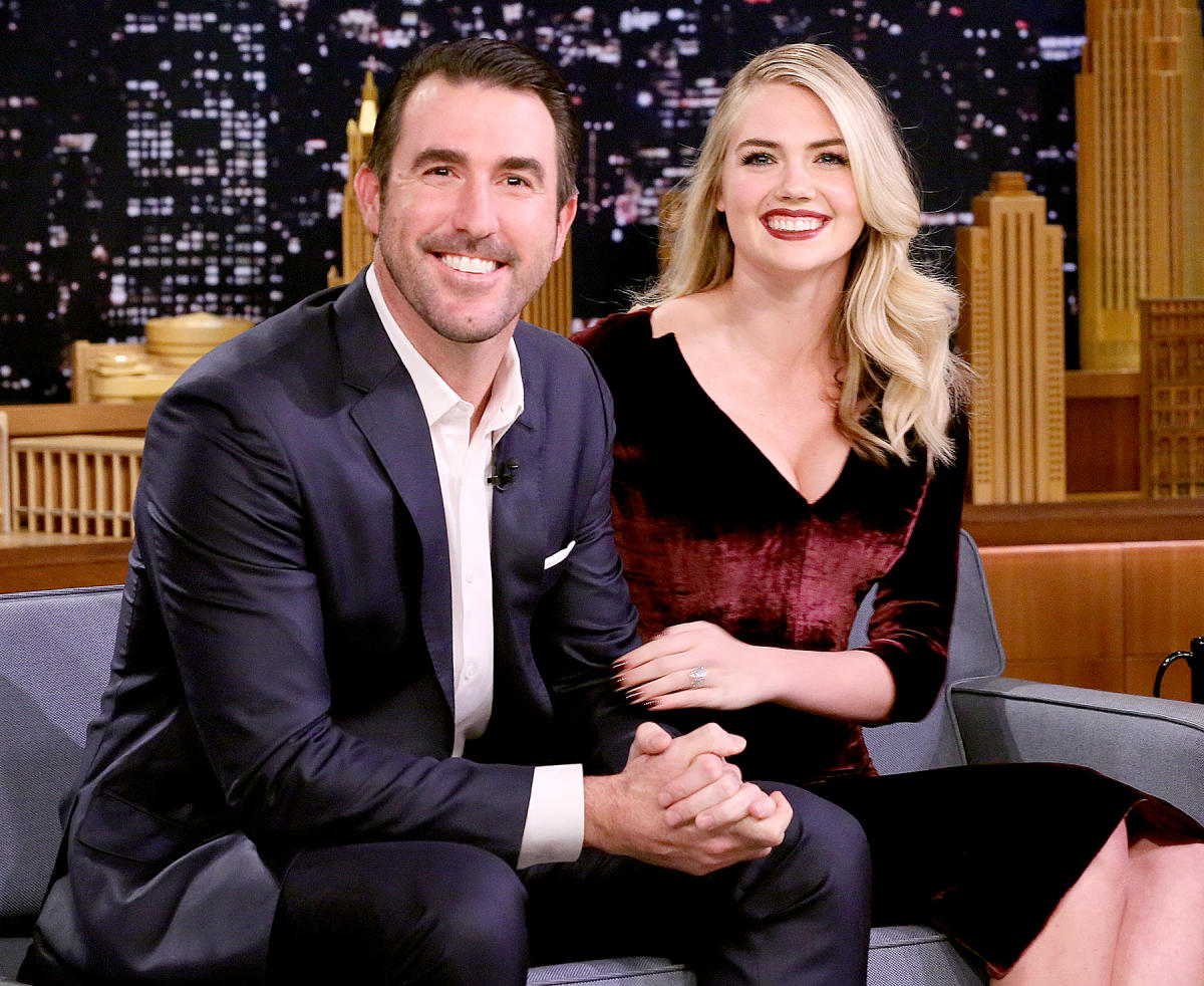 Kate Upton, Justin Verlander bring daughter Genevieve, 3, to MLB red carpet