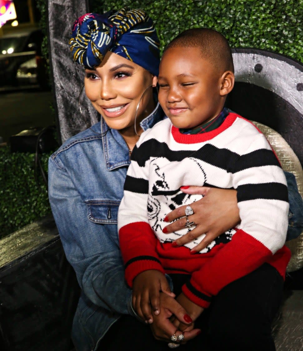 Tamar Braxton and her son, Logan.