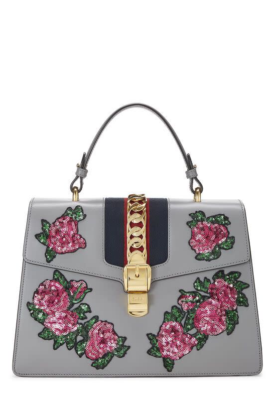 <p><a href="https://go.redirectingat.com?id=74968X1596630&url=https%3A%2F%2Fwww.whatgoesaroundnyc.com%2Fen-us%2Fbuy-grey-floral-embroidered-leather-sylvie-medium%2FQFB1I30YE7000.html&sref=https%3A%2F%2F" rel="nofollow noopener" target="_blank" data-ylk="slk:Shop Now;elm:context_link;itc:0;sec:content-canvas" class="link ">Shop Now</a></p><p>Grey Floral Embroidered Leather Sylvie Medium</p><p>whatgoesaroundnyc.com</p><p>$3300.00</p>