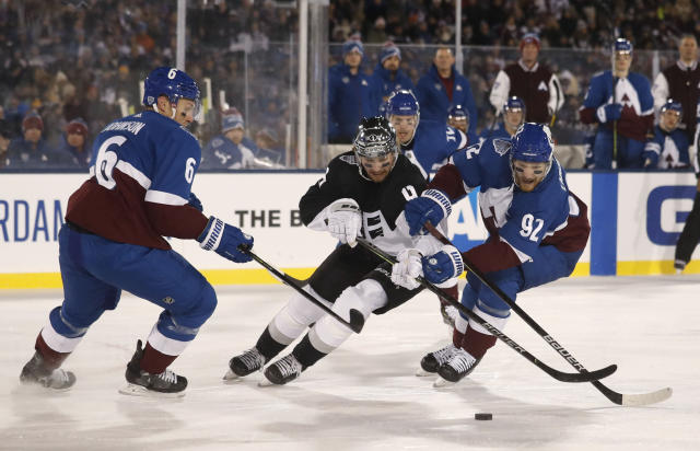 Toffoli scores NHL's first outdoor hat trick, Kings beat Avs - The San  Diego Union-Tribune