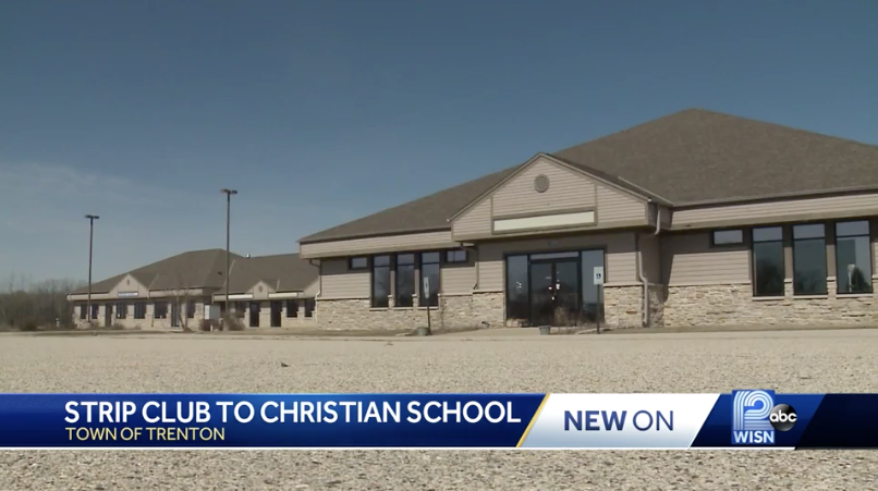 A former gentlemen’s club in Wisconsin is being converted into a Christian school. (Photo: WISN)