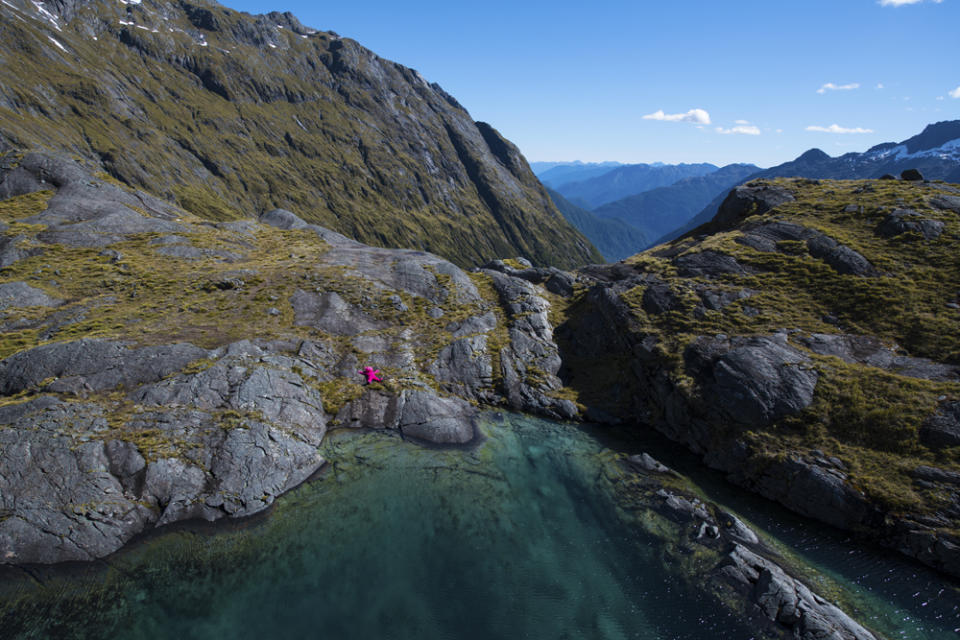 A pink spot on the New Zealand mountain tops (Collect/PA Real Life)