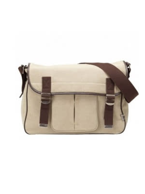 Military Stone Washed Canvas Satchel Diaper Bag