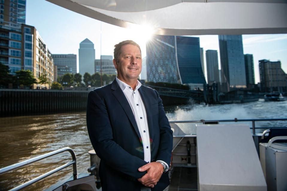 Sean Collins, CEO & co founder of Uber Boat by Thames Clippers (Daniel Hambury/Stella Pictures Ltd)