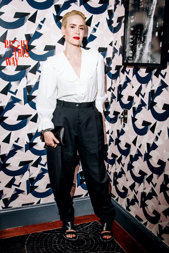 Sarah Paulson attends the 2022 Tony Awards afterparty at Pebble Bar in New York City on June 12, 2022. - Credit: Nina Westervelt for WWD