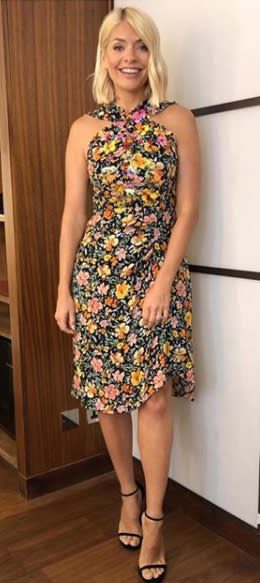 Holly Willoughby looks blooming lovely in the floral halterneck dress of  dreams