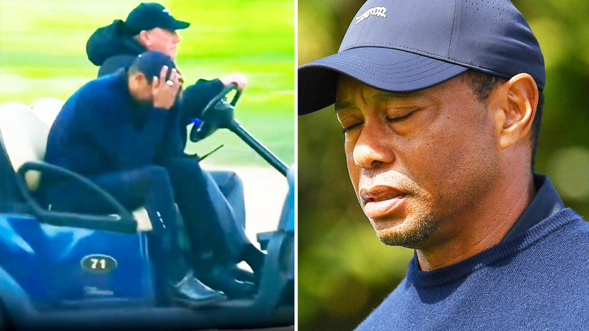 Tiger Woods shank leaves fans in disbelief as PGA Tour comeback round ends  badly - Mirror Online