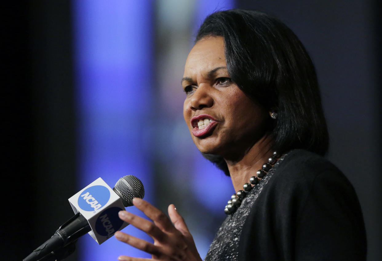 Coaches have reportedly been directed to publicly endorse the findings of Condoleeza Rice’s college basketball committee whether they agree with them or not. (AP)