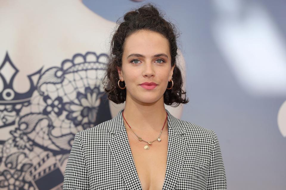 Jessica Brown Findlay poses during a photocall for the TV show "Harlots" as part of the 58th Monte-Carlo Television Festival on June 19, 2018 in Monaco. (Photo by VALERY HACHE / AFP via Getty Images)