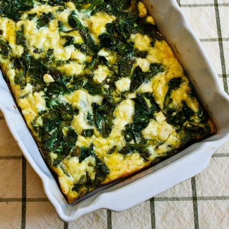 Kale and Feta Breakfast Casserole