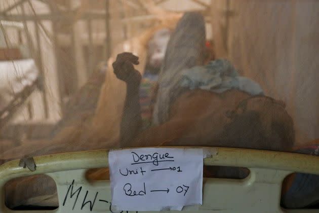 Dengue-infected patients treated in a special ward of a hospital in Dhaka, Bangladesh on June 13, 2022. (Photo by Kazi Salahuddin Razu/NurPhoto via Getty Images) (Photo: NurPhoto via Getty Images)