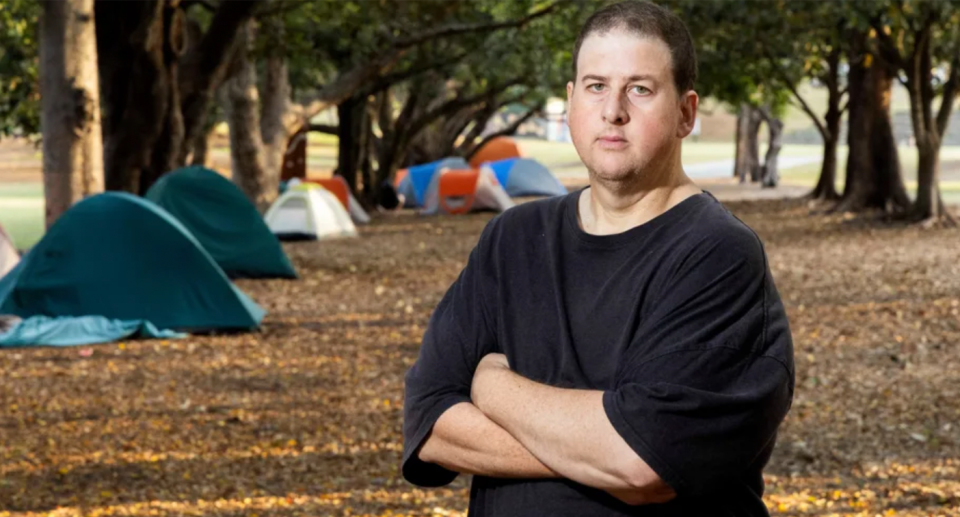 Paul Slater, pictured, founded Northwest Community Group which helps people experiencing homelessness across Brisbane. 