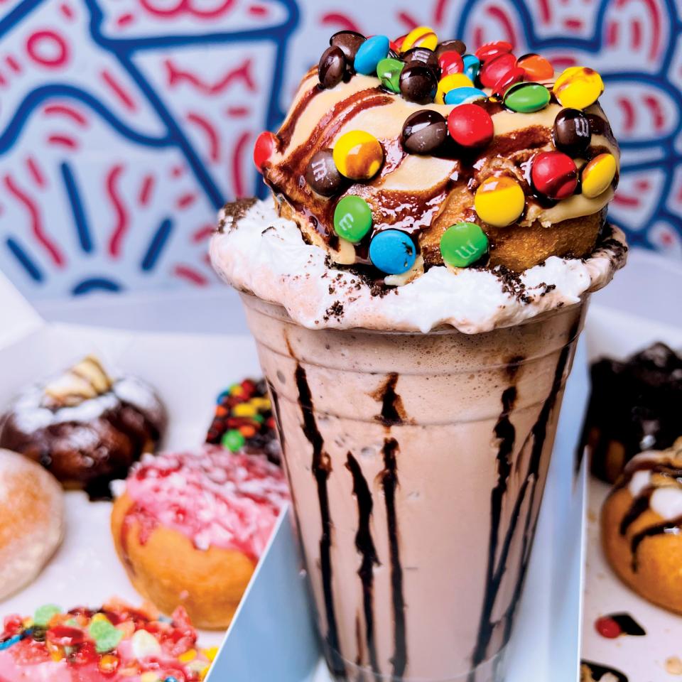 Oreo Cookie Milkshake from @dippeddoughnuts, Cliffside Park; photographed by